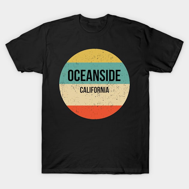 Oceanside California design | Oceanside design T-Shirt by KuTees